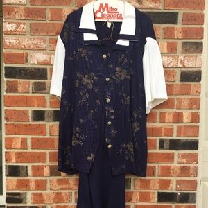 COPY - Vintage Reina New York Pantsuit. Size 24W.